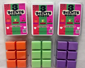 Halloween Soy Wax Melts Trio | Jack-O-Crunch, Monster Apple, Vampire Kiss