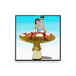 Mushroom Dwellers Art Print