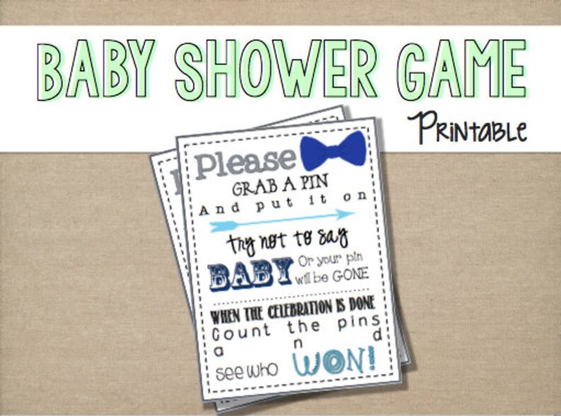 Baby Shower Game Printable My Water Broke Ice | Etsy