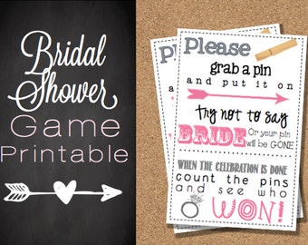 Bridal Shower Game {Printable- ready to go!}
