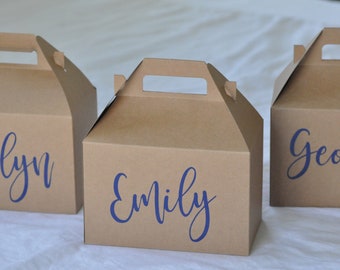 Personalized Gable Boxes {Bachelorette Party Survival Kit, Wedding,  Out of Town Guest, Girls Weekend, Birthday Favor, Destination Wedding}