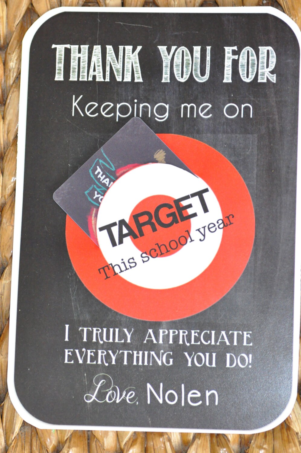 Thanks For Keeping Me On TARGET Printable Teacher Etsy