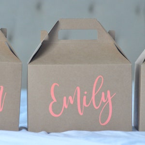 Personalized Gable Boxes {Bachelorette Party Survival Kit, Wedding,  Out of Town Guest, Girls Weekend, Birthday Favor, Destination Wedding}