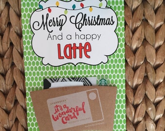Christmas PRINTABLE 'Merry Christmas and Happy Latte" Gift Tags (INSTANT DOWNLOAD) by SweetTeaPaper