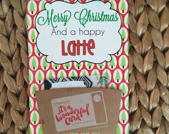 Christmas PRINTABLE 'Merry Christmas and Happy Latte" Gift Tags (INSTANT DOWNLOAD) by SweetTeaPaper