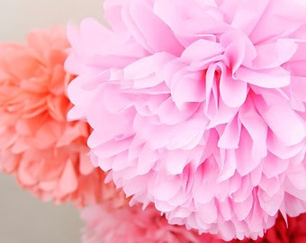 Ballerina- 12 Tissue Pom Poms
