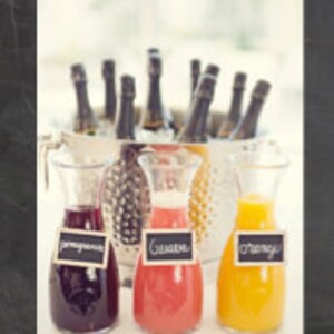Mimosa Bar {Bubbly Signs} Chalkboard Printable {Instant Download} Bridal Shower, Baby Shower
