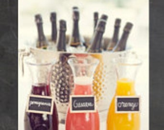 Mimosa Bar {Bubbly Signs} Pizarra imprimible {Descarga instantánea} Ducha nupcial, Baby Shower