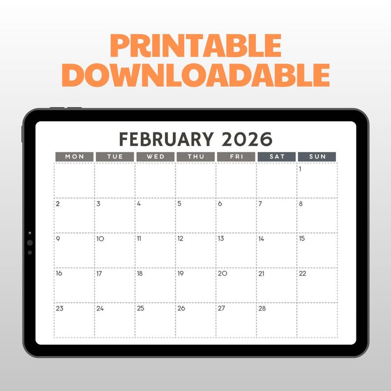 2026 CALENDAR EDITABLE PDF Minimalist Printable Design - Etsy