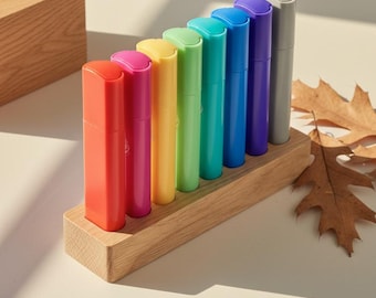 Faber Castell Textliner Pen Holder Oak Wood | Desk Organizer Highlighter Stand | Handmade Germany | Gift for Teacher