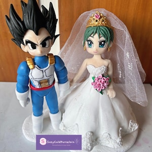 Statue en résine Dragon Ball Vegeta Bulma Wedding Ace Studio