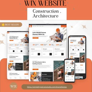 Construction & contractor Wix Website Template | Builder Contractor ,Civil Engineer ,Architecture Design Studio Theme