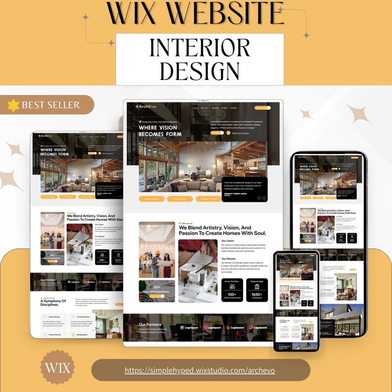 Architecture Wix Website Template | Interior Design & Architect ...