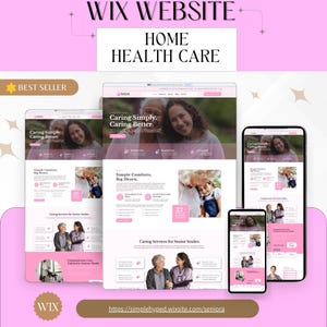 Senioren Pflege Wix Vorlage | Altenpflege Design | Betreutes Wohnen Webseite