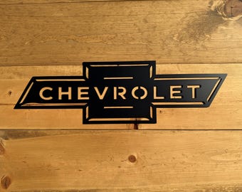 Chevrolet Metal Sign - Powder Coated Garage & Man Cave Decor