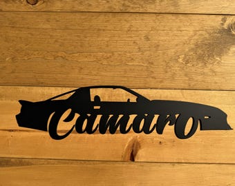 Chevy Camaro 3rd Gen Metal Sign - Muscle Car Wall Art