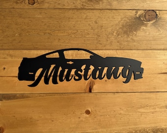 Ford Mustang 5th Gen Metal Sign - Muscle Car Wall Art