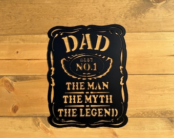 Customizable Whisky Label Metal Sign - Father's Day Gift for Dad