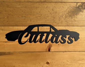 Cutlass 1961 Oldsmobile Metal Sign - Muscle Car Metal Art