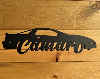 Chevy Camaro 4th Gen Metal Sign - Muscle Car Wall Art