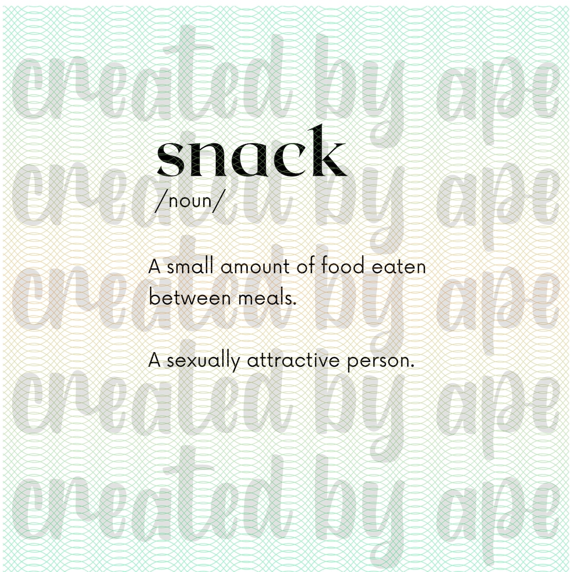 Snack Definition PNG SVG Digital Sublimation Etsy