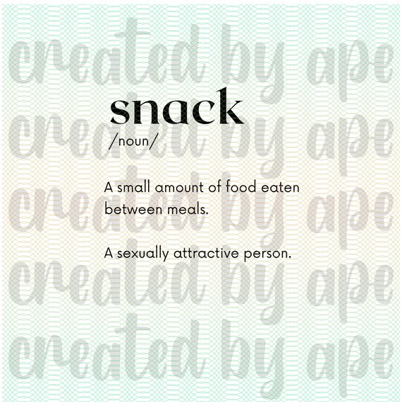 Snack Definition PNG SVG Digital Sublimation Etsy