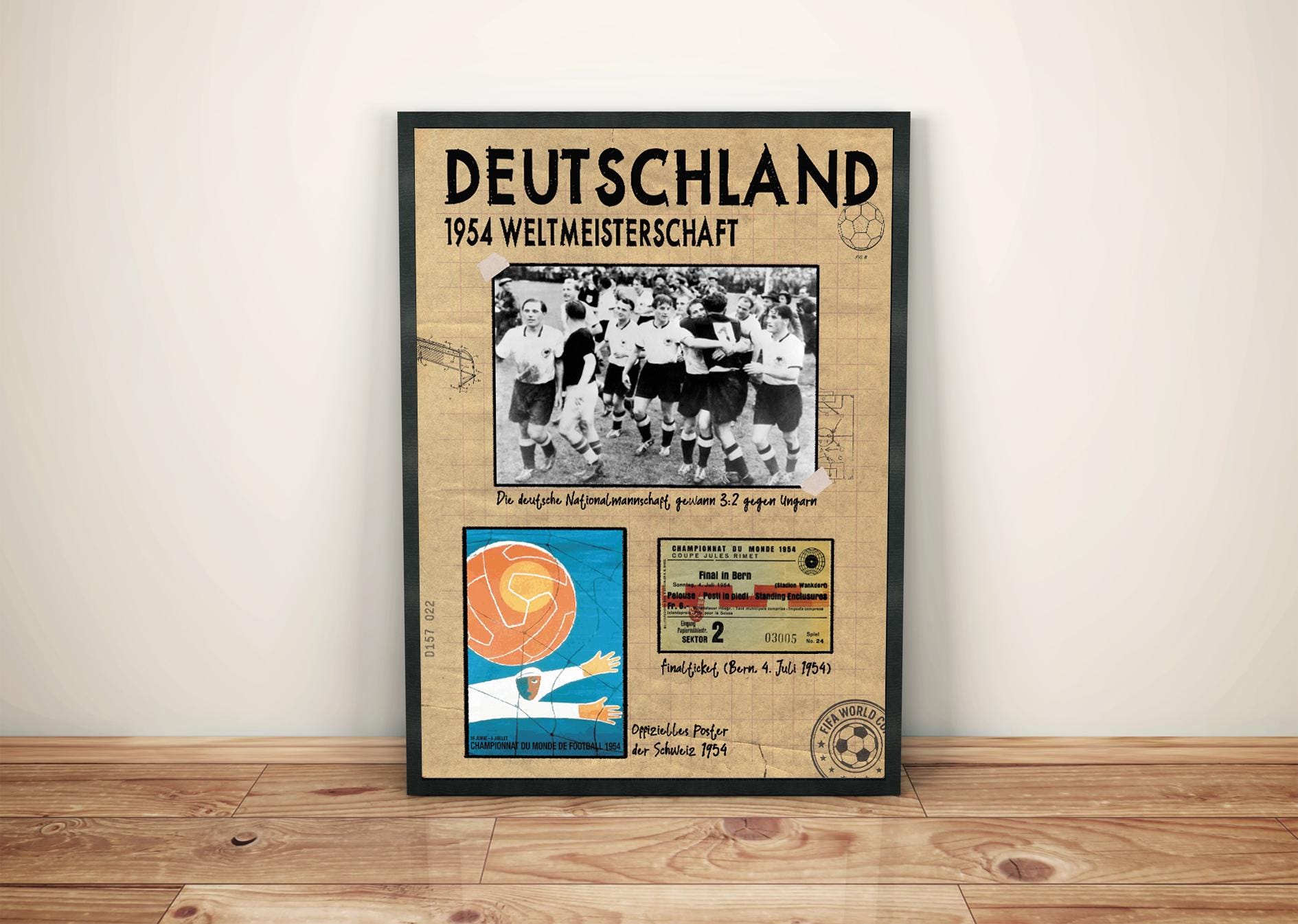 1954 World Cup Poster - Etsy, image size:1890x1345