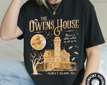 Owens House Witch Comfort Colors Shirt, Witchy Halloween T-Shirt, Spooky Season Tee, Witchcraft Shirts Women