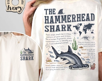 Hammerhead Shark Comfort Colors Shirt, Shark Lover Gifts, Funny Hammerhead Shark Shirt, Marine Ocean Shirt