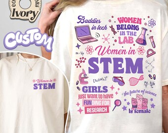 Steminist Comfort Colors Shirt, Women in STEM, Science Gift