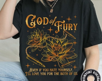 God of Fury Comfort Colors Shirt, Dark Romance Tee