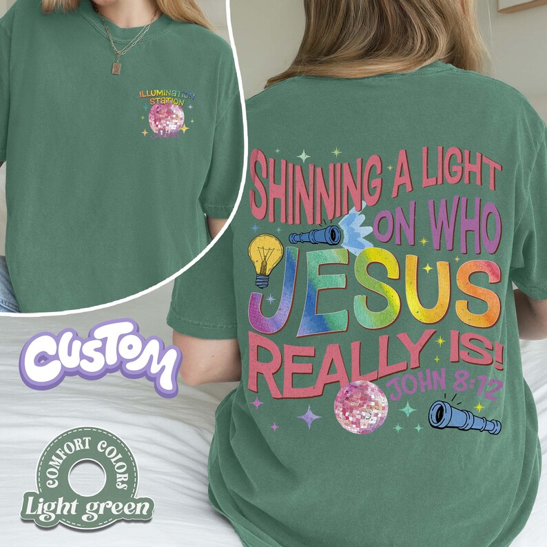 Custom VBS 2026 Comfort Colors Shirt, Light of the World Theme image 9
