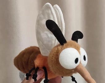 Lindo mosquito de peluche, divertido insecto de peluche, peculiar bicho de peluche, regalo de broma único para un amigo, juguete de peluche novedoso y decorativo.