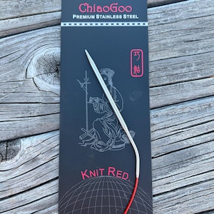 ChiaoGoo 16 Inch Circular Knitting Needles Regular Red 6016