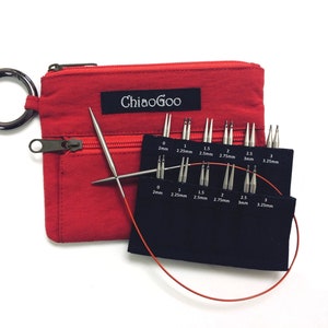 ChiaoGoo TWIST Shorties Set (US-0 thru US-3) Interchangeable Knitting Set