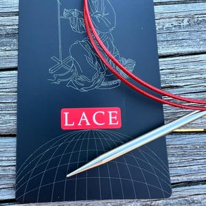 ChiaoGoo 24 Inch Circular Knitting Needles Red Lace 7024