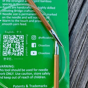 ChiaoGoo 16 Inch Circular Knitting Needles Bamboo 2016 image 9