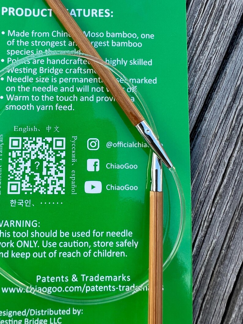 ChiaoGoo 16 Inch Circular Knitting Needles Bamboo 2016 image 9