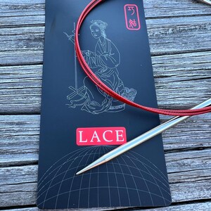 ChiaoGoo 40 Inch Circular Knitting Needles Red Lace 7040 zdjęcie 2