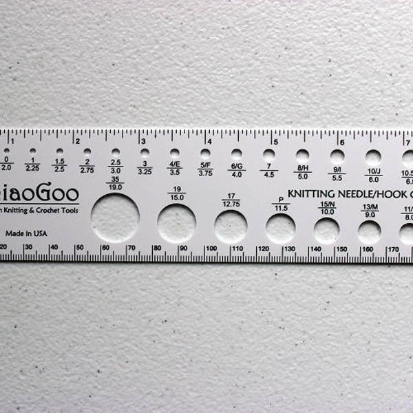 ChiaoGoo 8 Inch (20 cm) Knitting Needle Gauge 1091-8