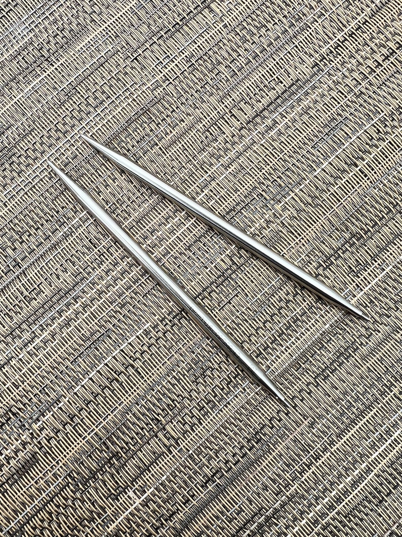 Puntas de agujas de tejer de acero TWIST de 5 pulgadas ChiaoGoo imagen 1