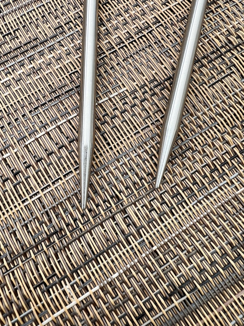 Puntas de agujas de tejer de acero TWIST de 5 pulgadas ChiaoGoo imagen 3