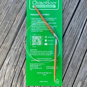 ChiaoGoo 16 Inch Circular Knitting Needles Bamboo 2016 image 10