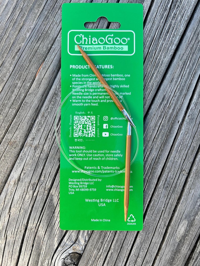 ChiaoGoo 16 Inch Circular Knitting Needles Bamboo 2016 image 10