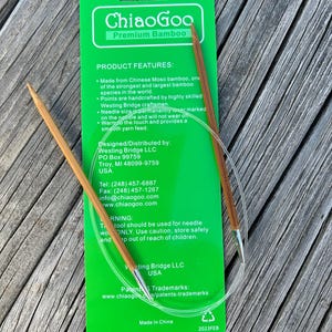 ChiaoGoo 40 Inch Circular Knitting Needles Bamboo 2040 image 10