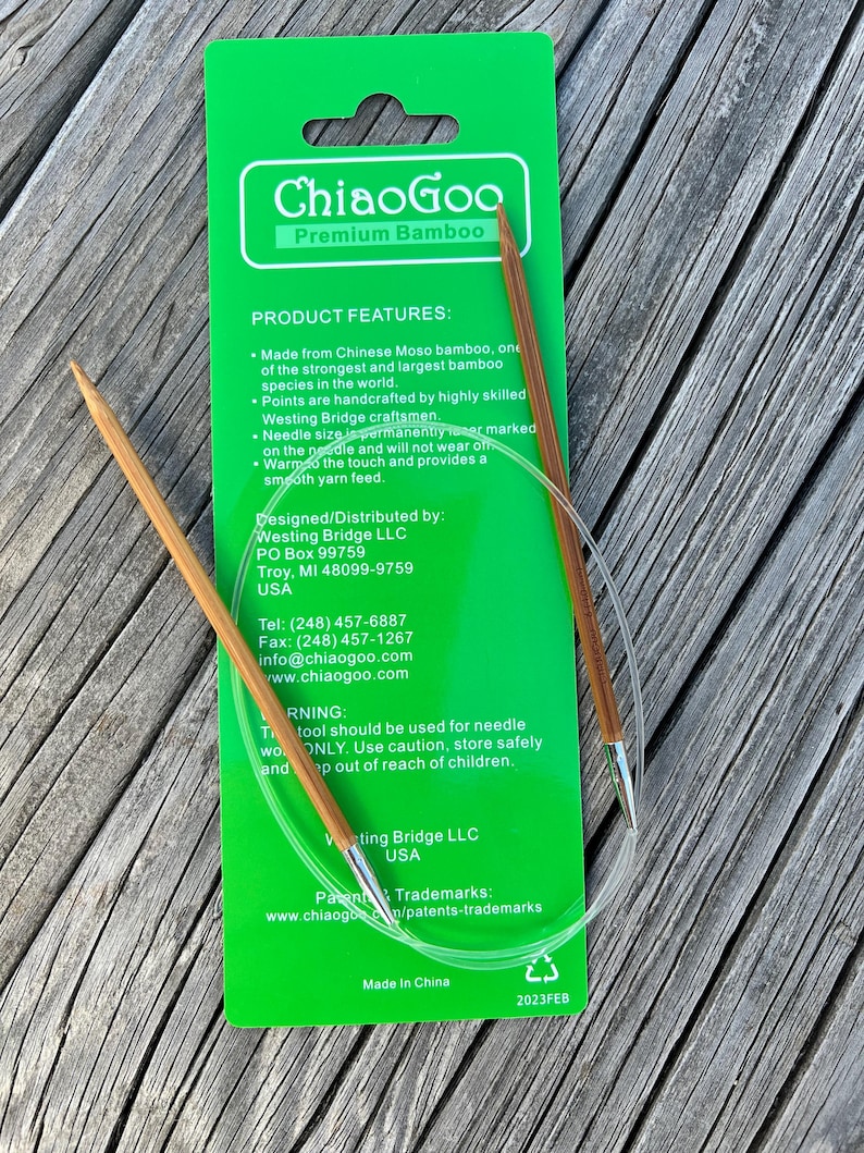 ChiaoGoo 40 Inch Circular Knitting Needles Bamboo 2040 image 10