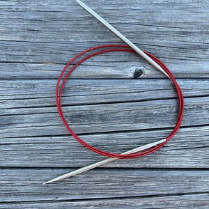 ChiaoGoo 40 Inch Circular Knitting Needles Red Lace 7040 zdjęcie 5