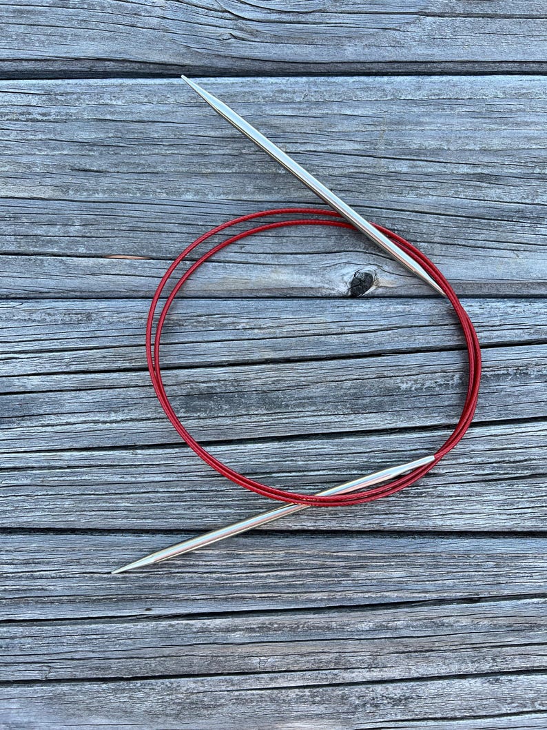 ChiaoGoo 40 Inch Circular Knitting Needles Red Lace 7040 zdjęcie 5