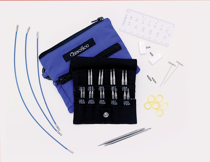 ChiaoGoo Twist Shorties Set (US-4 thru US-8) Interchangeable Knitting Set