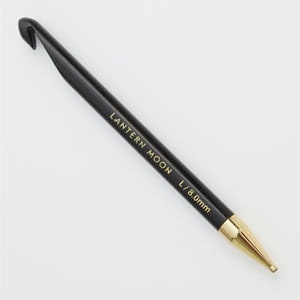 Lantern Moon 6&quot; Tunisian Ebony IC Crochet Hooks